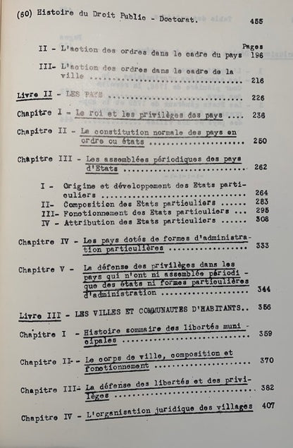 Livre relié : Les ordres, les pays, les villes et communautés d’habitants - 📖 Auteur : François Olivier-Martin