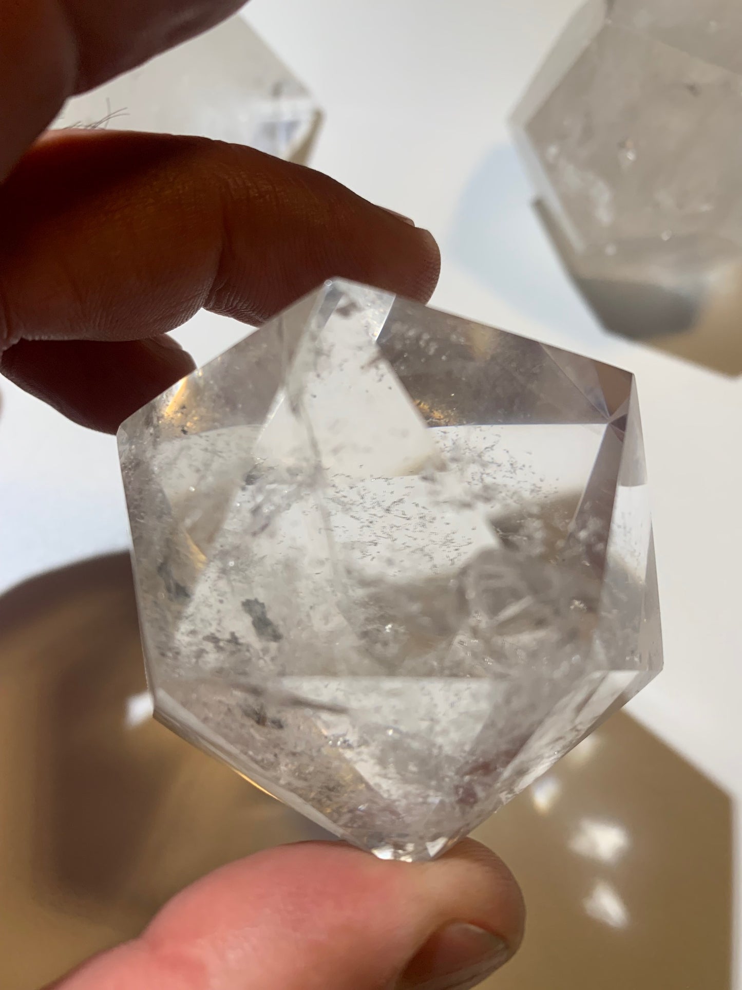 Rare ! Solides de Platon de taille XL, set de 5 pièces de 50 à 60 mm - Qualité A à AAA