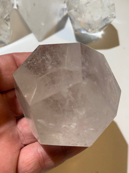 Rare ! Solides de Platon de taille XL, set de 5 pièces de 50 à 60 mm - Qualité A à AAA