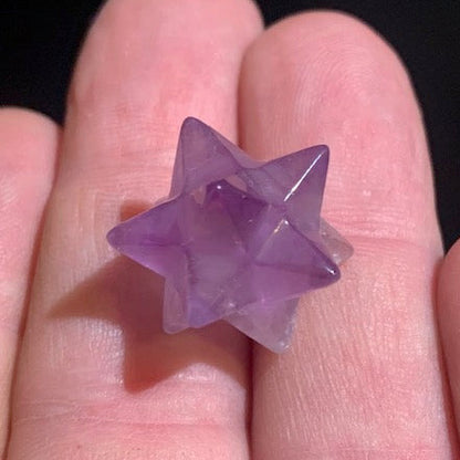 Etoile de Sirius (12 branches) en Améthyste - 21 mm/ 4,7 gr.
