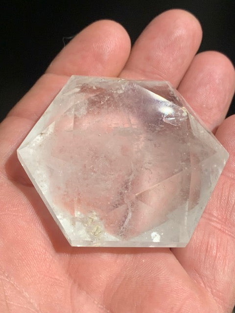 Sceau de Salomon en Cristal de Roche (Quartz) - 60 x 52 x 24 mm/ 107,2 gr. - Qualité AA