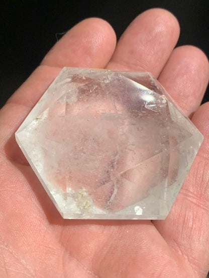 Sceau de Salomon en Cristal de Roche (Quartz) - 60 x 52 x 24 mm/ 107,2 gr. - Qualité AA