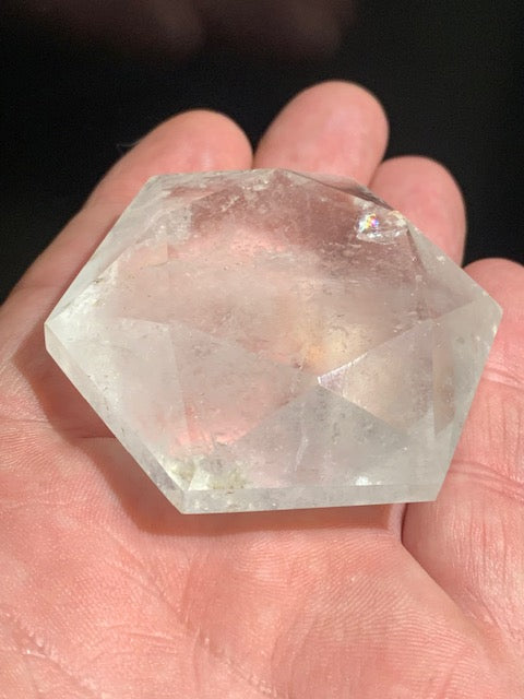Sceau de Salomon en Cristal de Roche (Quartz) - 60 x 52 x 24 mm/ 107,2 gr. - Qualité AA