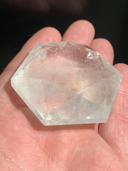 Sceau de Salomon en Cristal de Roche (Quartz) - 60 x 52 x 24 mm/ 107,2 gr. - Qualité AA