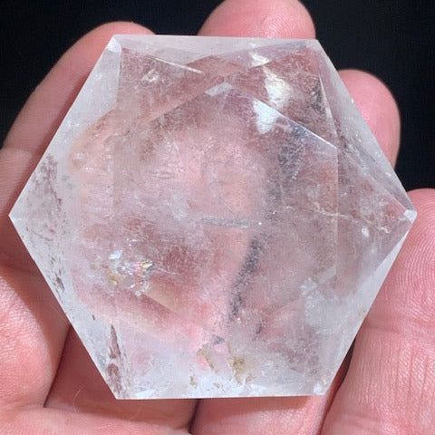 Sceau de Salomon en Cristal de Roche (Quartz) - 60 x 52 x 24 mm/ 107,2 gr. - Qualité AA