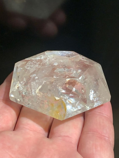 Sceau de Salomon en Cristal de Roche (Quartz) - 68 x 58 x 27 mm/ 145 gr. - Qualité AA