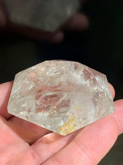 Sceau de Salomon en Cristal de Roche (Quartz) - 68 x 58 x 27 mm/ 145 gr. - Qualité AA