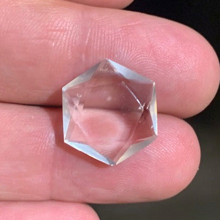 Seal of Solomon in Rock Crystal (Quartz) - 17 x 24 x 6 mm/ 2.5 gr.