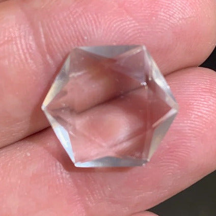 Seal of Solomon in Rock Crystal (Quartz) - 17 x 24 x 6 mm/ 2.5 gr.