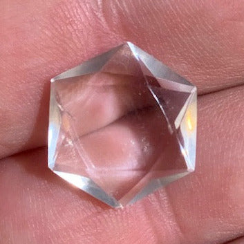 Seal of Solomon in Rock Crystal (Quartz) - 17 x 24 x 6 mm/ 2.5 gr.