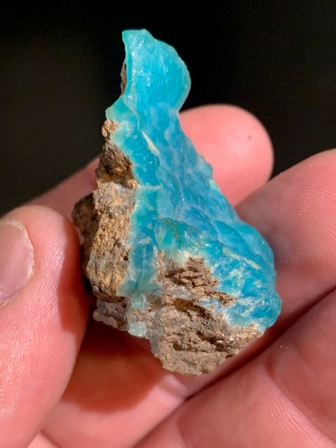 Hémimorphite, spécimen brut et naturel, collection ancienne - 46 mm x 35 x 29 - 27,2 gr.