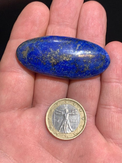 Lapis lazuli, pebble/flat stone of 64 x 24 x 12 mm - 23.7 gr. - Quality AA to AAA