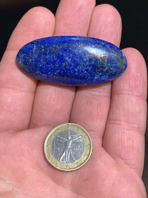 Lapis lazuli, pebble/flat stone of 64 x 24 x 12 mm - 23.7 gr. - Quality AA to AAA