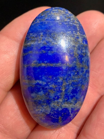 Lapis lazuli, galet/ pierre plate de 51 x 30 x 20 mm - 47,1 gr. - Qualité AA à AAA