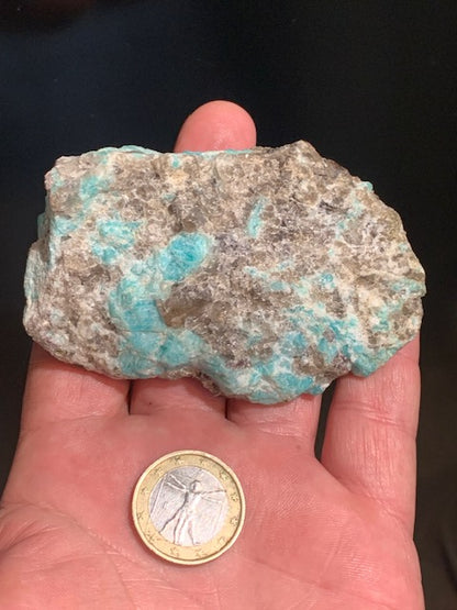 Amazonite, spécimen brut - ± 90 x 55 x 36 mm - 140 gr.