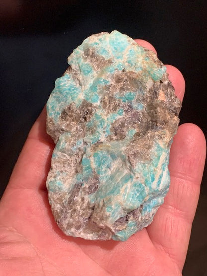 Amazonite, spécimen brut - ± 90 x 55 x 36 mm - 140 gr.