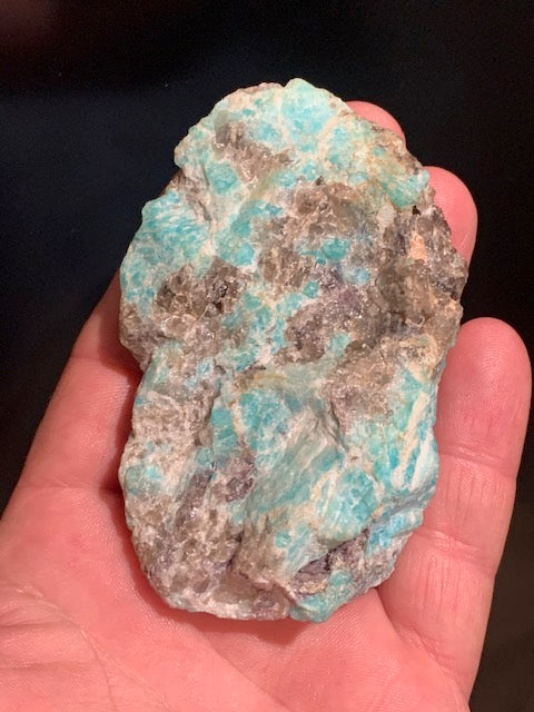 Amazonite, spécimen brut - ± 90 x 55 x 36 mm - 140 gr.
