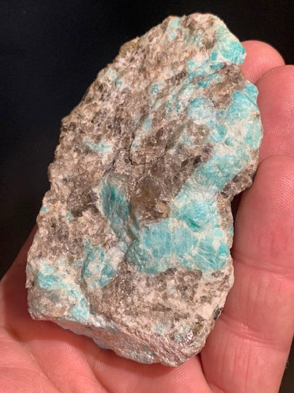 Amazonite, spécimen brut - ± 90 x 55 x 36 mm - 140 gr.