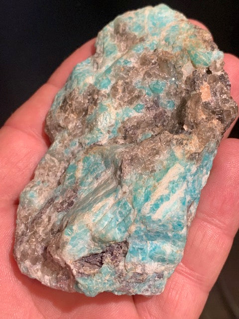 Amazonite, spécimen brut - ± 90 x 55 x 36 mm - 140 gr.