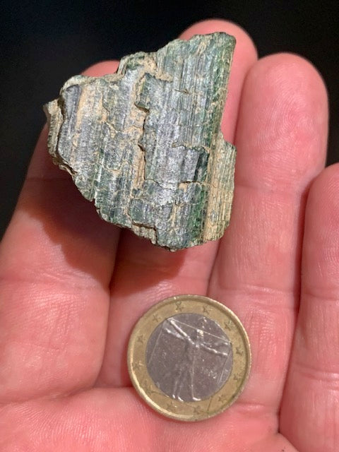 Séraphinite, spécimen brut - 37 x 35 x 24 - 40,8 gr. - Collection ancienne