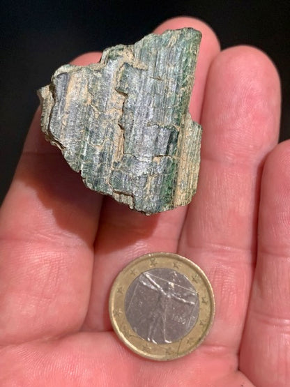 Séraphinite, spécimen brut - 37 x 35 x 24 - 40,8 gr. - Collection ancienne