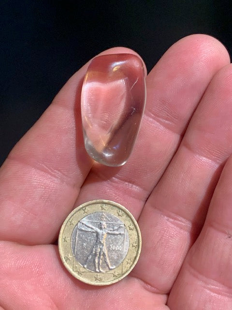 Citrine naturelle - Pierre roulée - 32 x 19 x 11 mm - 9,2 gr.