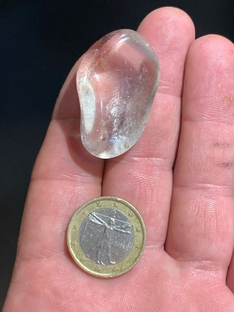 Citrine naturelle - Pierre roulée - 38 x 24 x 17 mm - 20,4 gr.