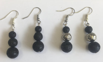 Boucles d'oreilles, collection 'Totem', concept 'Zen Curiosity', qualité AA à AAA. Vendu en finition Argent, laiton ton Argent ou doré + options pour des choix de montures, parfait !