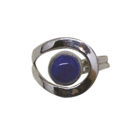 Bague en lapis lazuli, faîte en Argent 0.925, taille réglable. Superbe pierre au bleu pharaon !