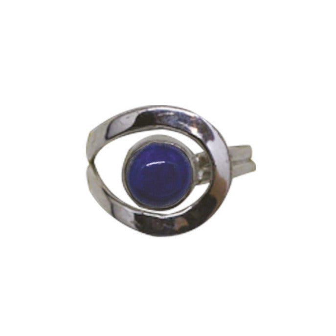 Bague en lapis lazuli, faîte en Argent 0.925, taille réglable. Superbe pierre au bleu pharaon !