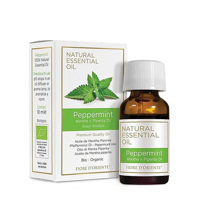 Huile essentielle Menthe poivrée bio – Fiore d’Oriente, élaborée selon les principes de la médecine holistique.