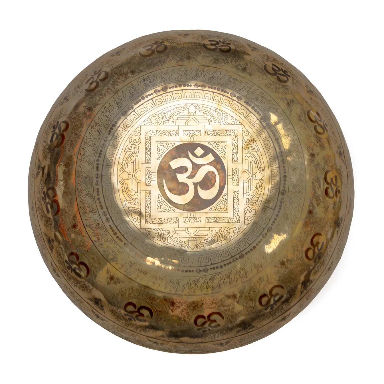 Bol chantant 50 cm – 10,5 kg avec gravures des chakras et de la Fleur de Vie - Vendu avec maillet XL de 70 cm