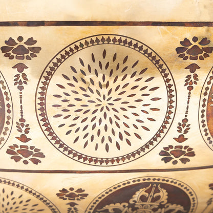 Bol chantant 50 cm – 10,5 kg avec gravures des chakras, du dorge et de l'Arbre de Vie - Vendu avec maillet XL de 70 cm