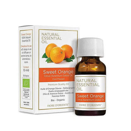 Huile essentielle d’Orange douce 100 % naturelle – Fiore d’Oriente, élaborée selon les principes de la médecine holistique.