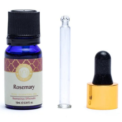 Huile essentielle pure de Romarin, flacon avec pipette en verre - De la marque Song of India