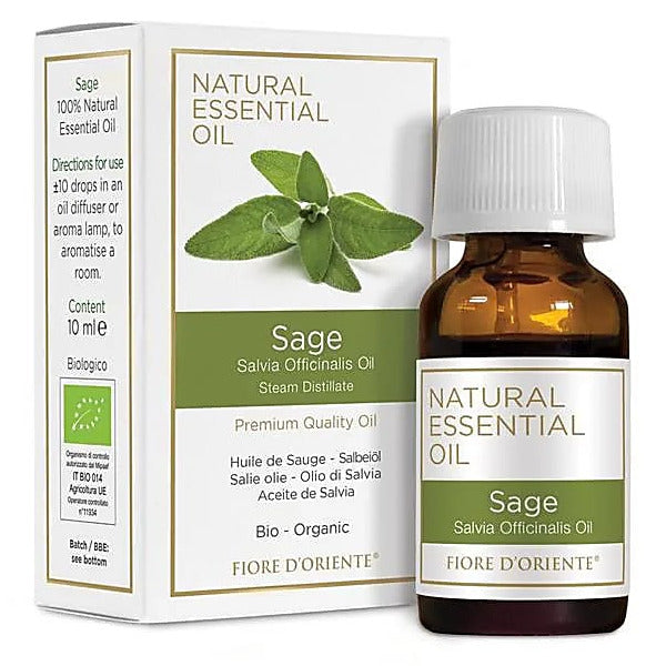 Huile essentielle de Sauge bio – Fiore d’Oriente, élaborée selon les principes de la médecine holistique.