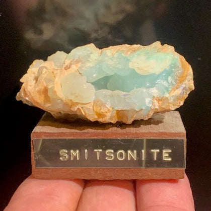 Smithsonite bleue – spécimen brut et naturel - Collection ancienne - 60 x 35 x 29 cm - 80 gr.