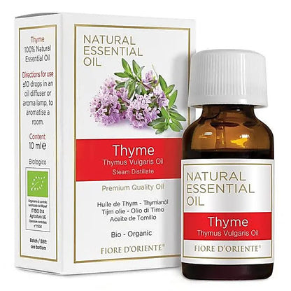 Huile essentielle de Thym bio – Fiore d’Oriente, élaborée selon les principes de la médecine holistique.