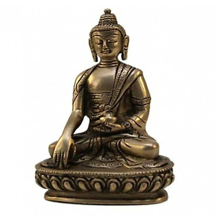 Bouddha Akshobya de 14 centimètres - 800 grammes. Fait en métal (laiton)