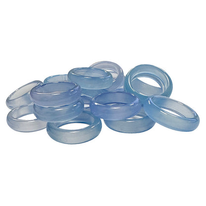 Bague/ anneau/ Jonc en agate verte, agate bleue, cornaline ou Onyx, disponible de la taille : 50 fr. à 70. Très belle qualité, le cadeau parfait !