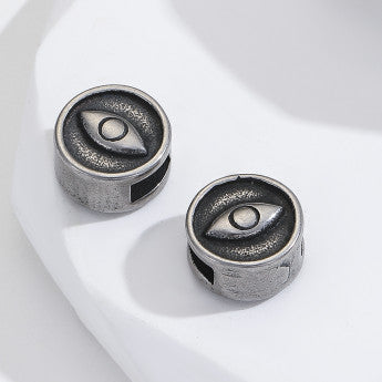 Sélection de perles avec gravures et formes diverses en acier inoxydable de 'haute qualité' pour la création de bracelets, colliers, Mala... De 8 à 20 millimètres - 23 Modèles au choix vendu à l'unité ou par 5 pièces !