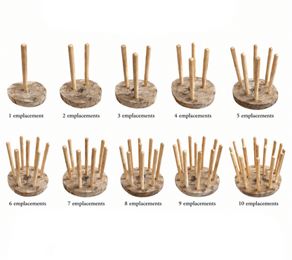 Supports en bois pour un ou plusieurs didgeridoo, contactez nous pour des modèles sur mesure !