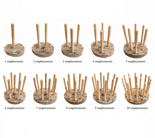 Supports en bois pour un ou plusieurs didgeridoo, contactez nous pour des modèles sur mesure !
