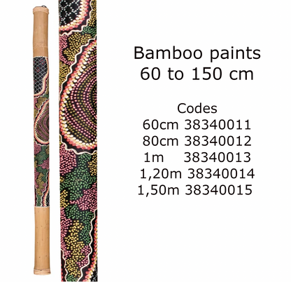 Bâtons de pluie fait en bambou - Style Aborigène - 5 tailles au choix de de 50 à 150 cm