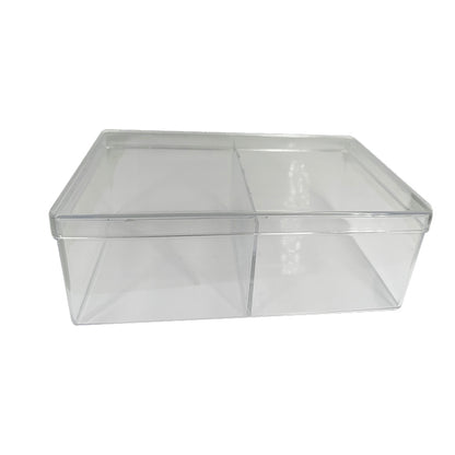 Sélection de boîtes en PVC avec couvercles coulissants – 2 à 15 compartiments – Idéal pour minéraux, cristaux et bijoux – Dimensions 22 à 35 cm !