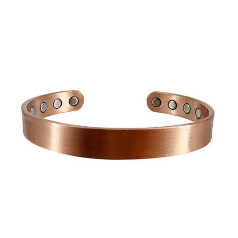 Bracelet Jonc en Cuivre avec 8 Aimants - Haute qualité