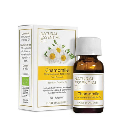 Huile essentielle de Camomille bio 100 % naturelle – Fiore d’Oriente, élaborée selon les principes de la médecine holistique.