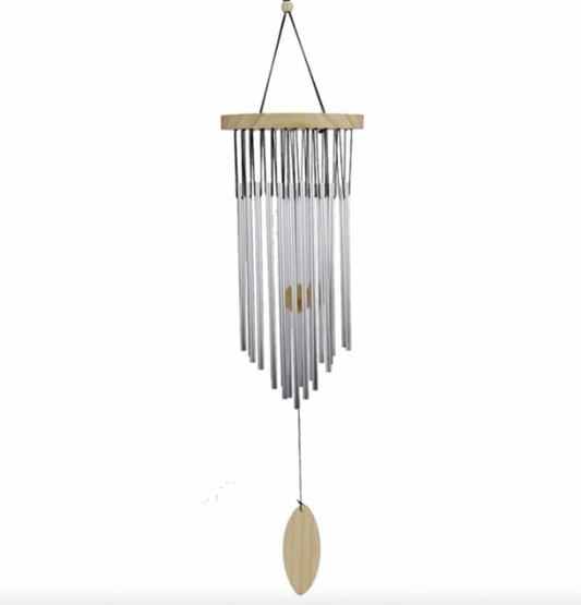 Carillon à vent a "22 tubes" qui forment une gamme musicale harmonieuse et très riche ! 40 cm - 222 g. Une superbe réalisation !