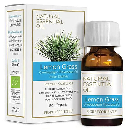 Huile essentielle de Citronnelle bio – Fiore d’Oriente, élaborée selon les principes de la médecine holistique.