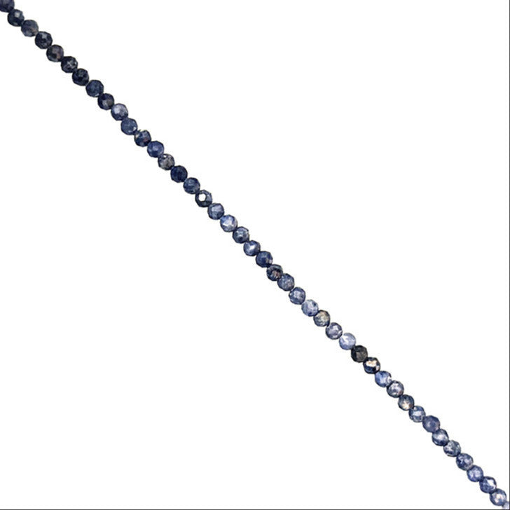 Sapphire! Necklace or bracelet in silver with 2/3 millimeter faceted beads. Available in a 17 cm bracelet or a 40 cm necklace. Quality A to AA!